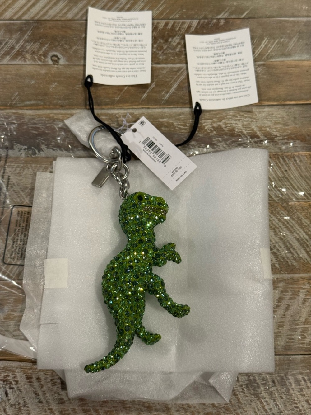 BNWT Coach Large Crystal Rexy Bag Charm